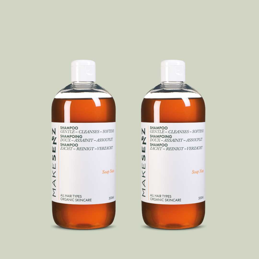 Duo shampoing doux naturel 500ml - Tous types de cheveux - MAKESENZ