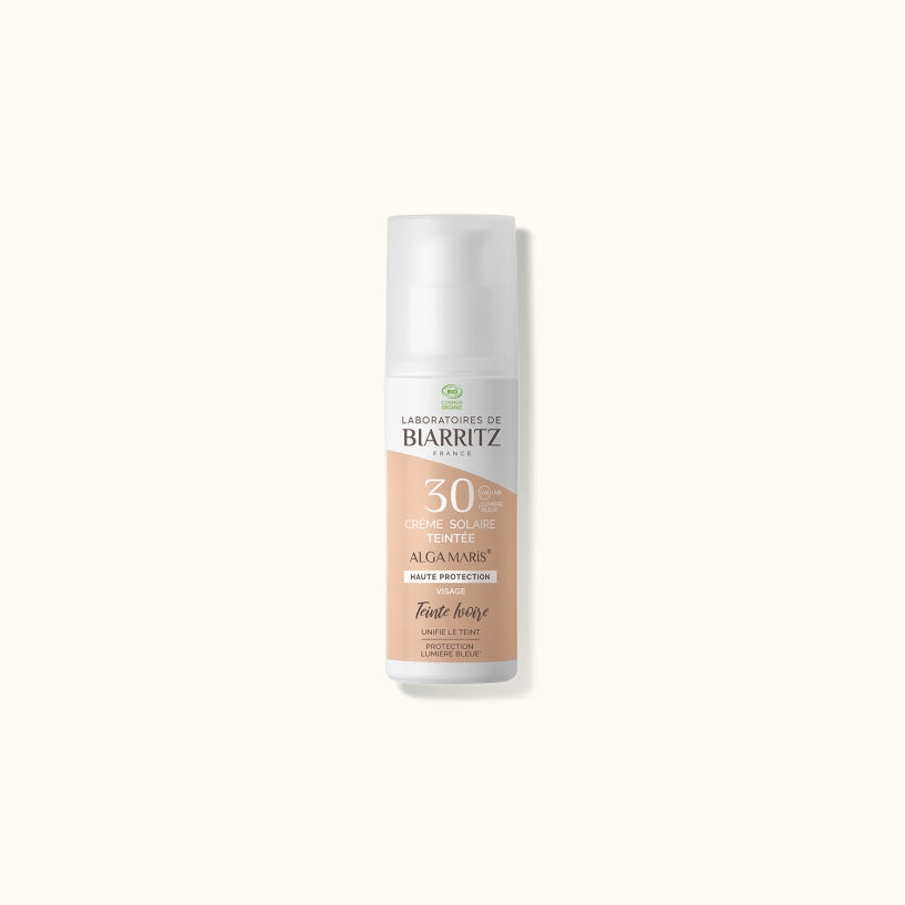 Crème solaire visage teintée SPF 30