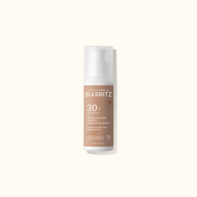 Crème solaire visage teintée SPF 30