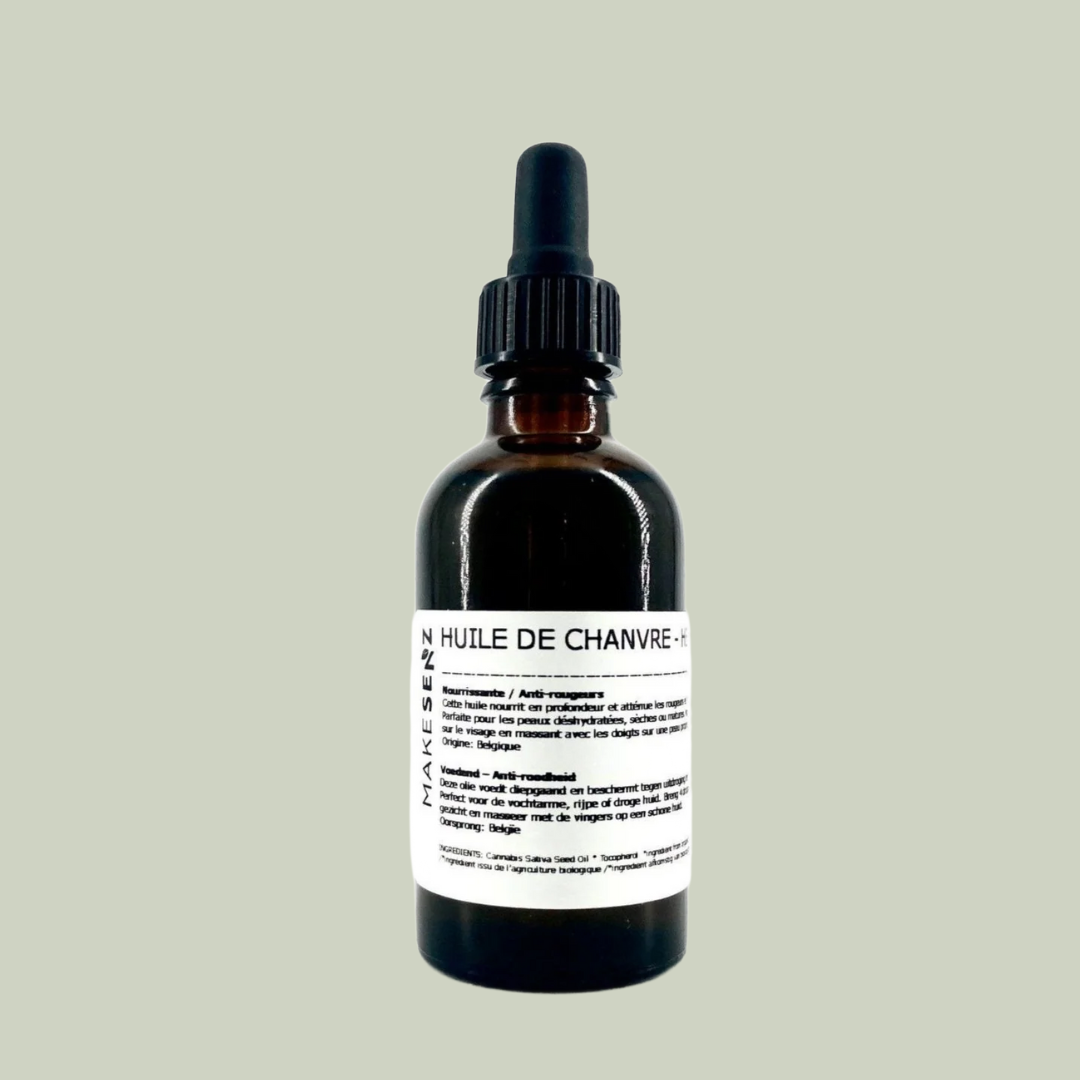 Huile de chanvre BIO*- Nourrissante & Anti-rougeurs - MAKESENZ