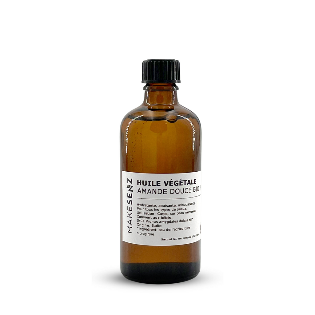 Huile végétale amande douce bio 100ml - MAKESENZ