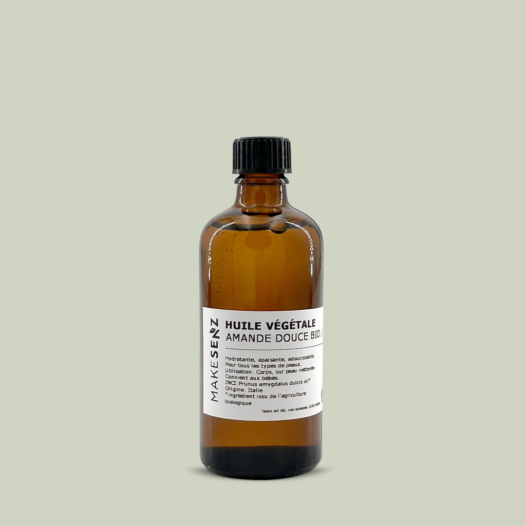 Huile végétale amande douce bio 100ml - MAKESENZ